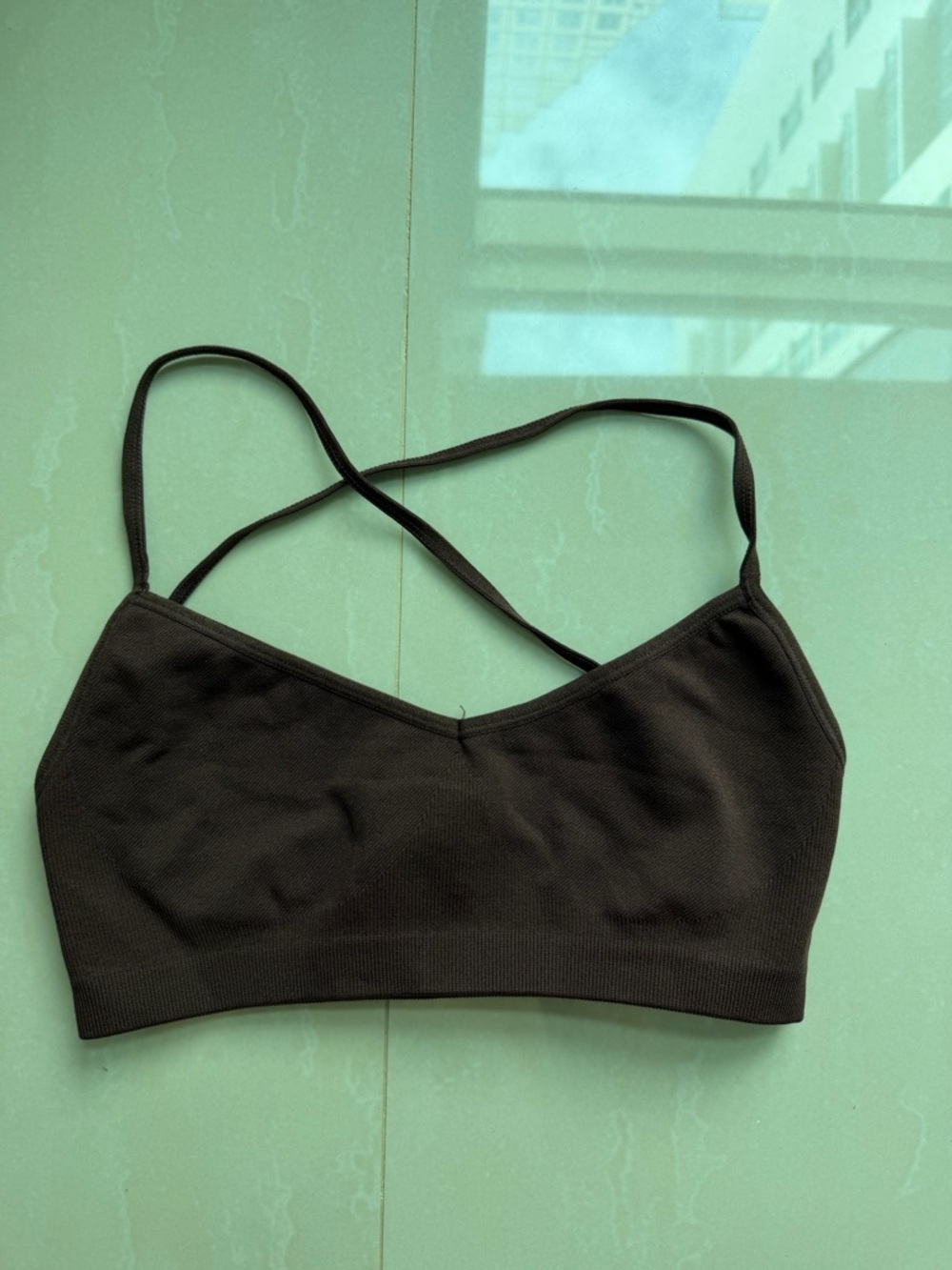 Bo & tee bra top dark brown